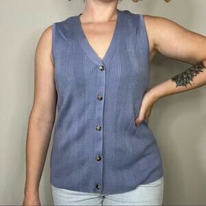 Alex Marie Periwinkle Knit Vest Size XL